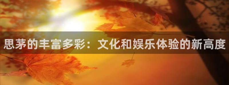 sunbet(中国区)官方网站：思茅的丰富多彩：文化和娱乐体验的新高度