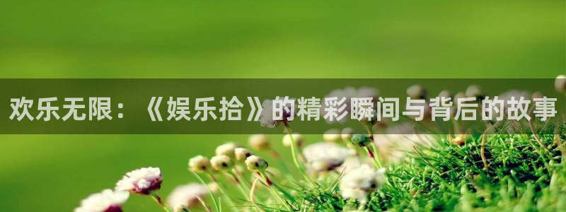 申慱sunbet苹果app：欢乐无限：《娱乐拾》的精彩瞬间与背后的故事